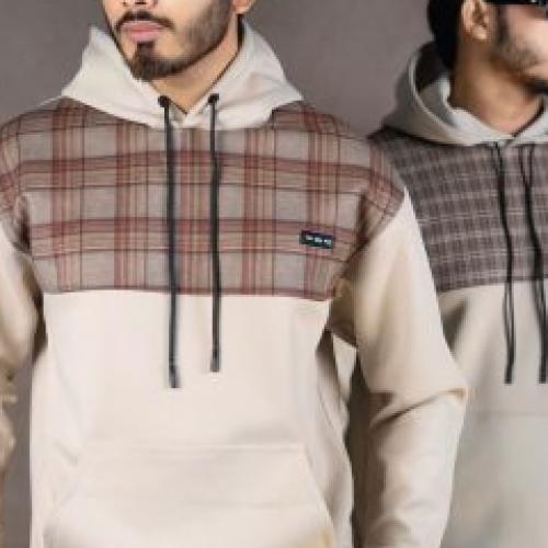 Hoodie-- Velvet Fabric Printed Hoodie
