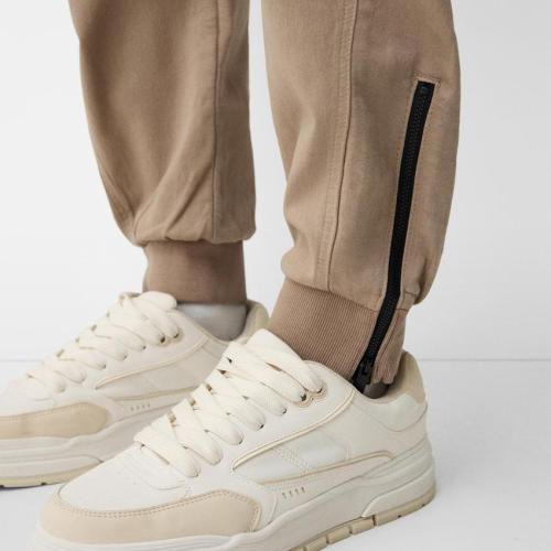 Joggers-- Joggers Trouser Lower Zipper with Cuff