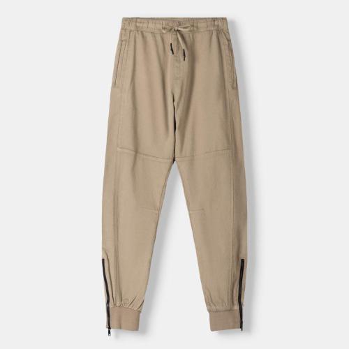 Joggers-- Joggers Trouser Lower Zipper with Cuff