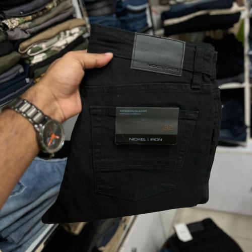 Pant--Jeans Pant Denim Fabric-Classic Distressed Jeans Straight Fit