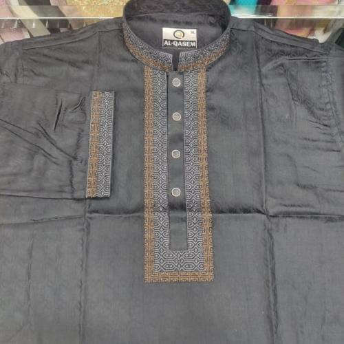 Super Exclusive Embroidery Design Panjabi  Jacket Fabric