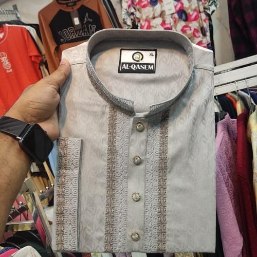 Super Exclusive Embroidery Design Panjabi  Jacket Fabric